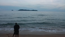 the view of the sea and Pulau Kapas