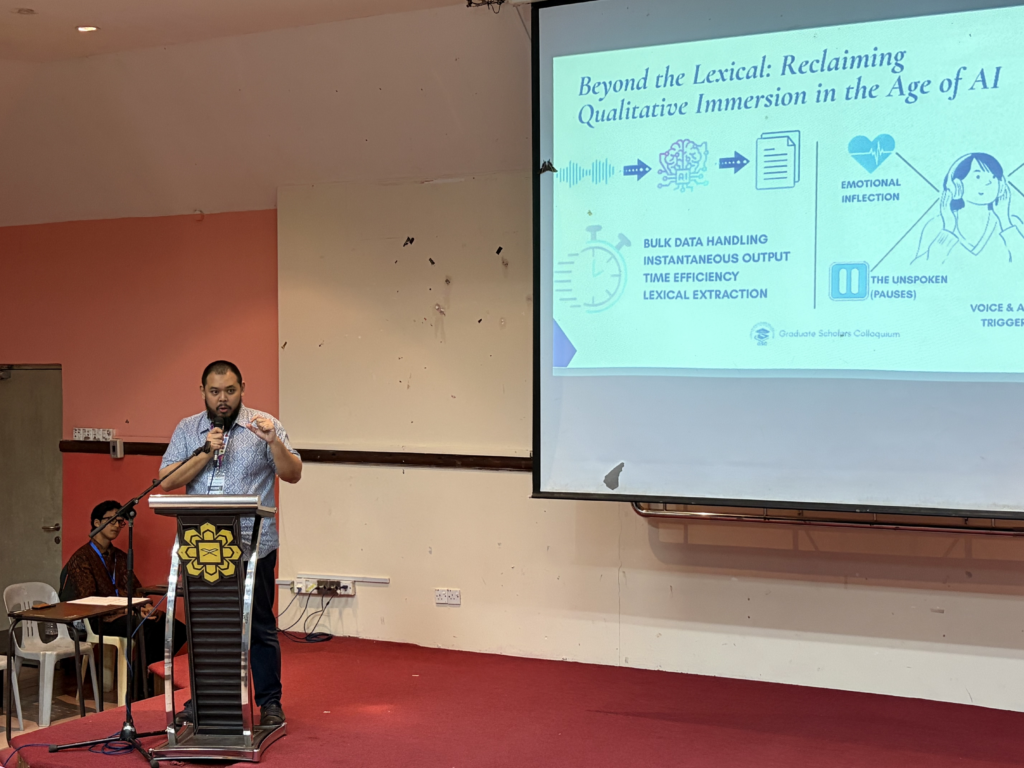 One of the presenters presentation from Theme 1